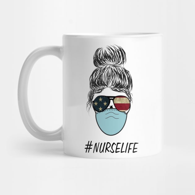 Nurse Life with face mask by VikiShop